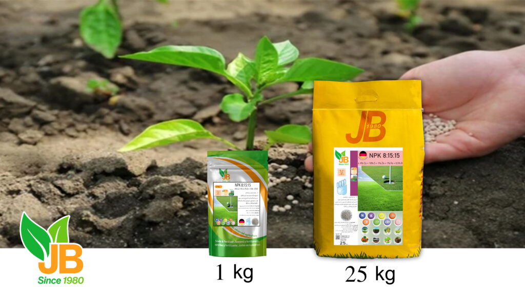 It is used in the production of a large number of plant species due to the specificity of the formulation and the uniform ratio of nutrients. The presence of secondary macroelements sulfur (S) and calcium (Ca) affects nitrogen uptake, numerous enzymatic processes, protein synthesis, but also plant tolerance to stressful conditions. Due to the calcium content, the formulation NPK 8:15:15 + 3% Ca +9% S is also suitable for soils with an acidic reaction. It is recommended above all on soils with a uniform content of phosphorus (P) and potassium (K). It is characterized by good solubility and availability of phosphorus in the year of application.